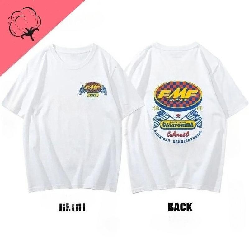 Rennsport Auspuff Ama Motocross T-Shirt Rundhals Mode Kleidung Motorrad Schweißabsorbierend Atmungsaktiv T-Shirt Unisex