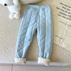 Children's Autumn Winter Solid Color Thick Warm Pants Student Underwear Clothing