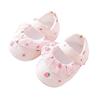 Baby Shoe Newborn Baby Girl Shoe SpringSummer Princess Lace Strawberry Dress Shoe Soft Soled Walking Shoe Non Slip Cute Footwear