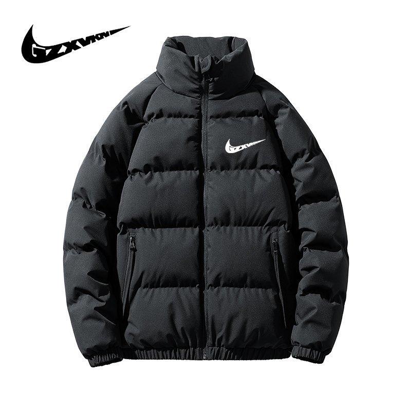 2025 Men's Hong Kong Style Loose Stand Collar Winter Cotton Jacket