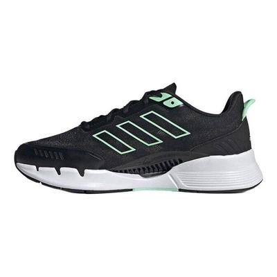 Climacool Venttack Comfortable Fabric Synthetic Leather Durable Low-Top Running Shoes Unisex Sneakers Black Green IE7742