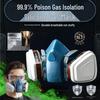 Protective Gas Mask for Spray Painting, Dust, Toxic Gases, Laboratory Use, Pesticide Application, Chemical Filtration