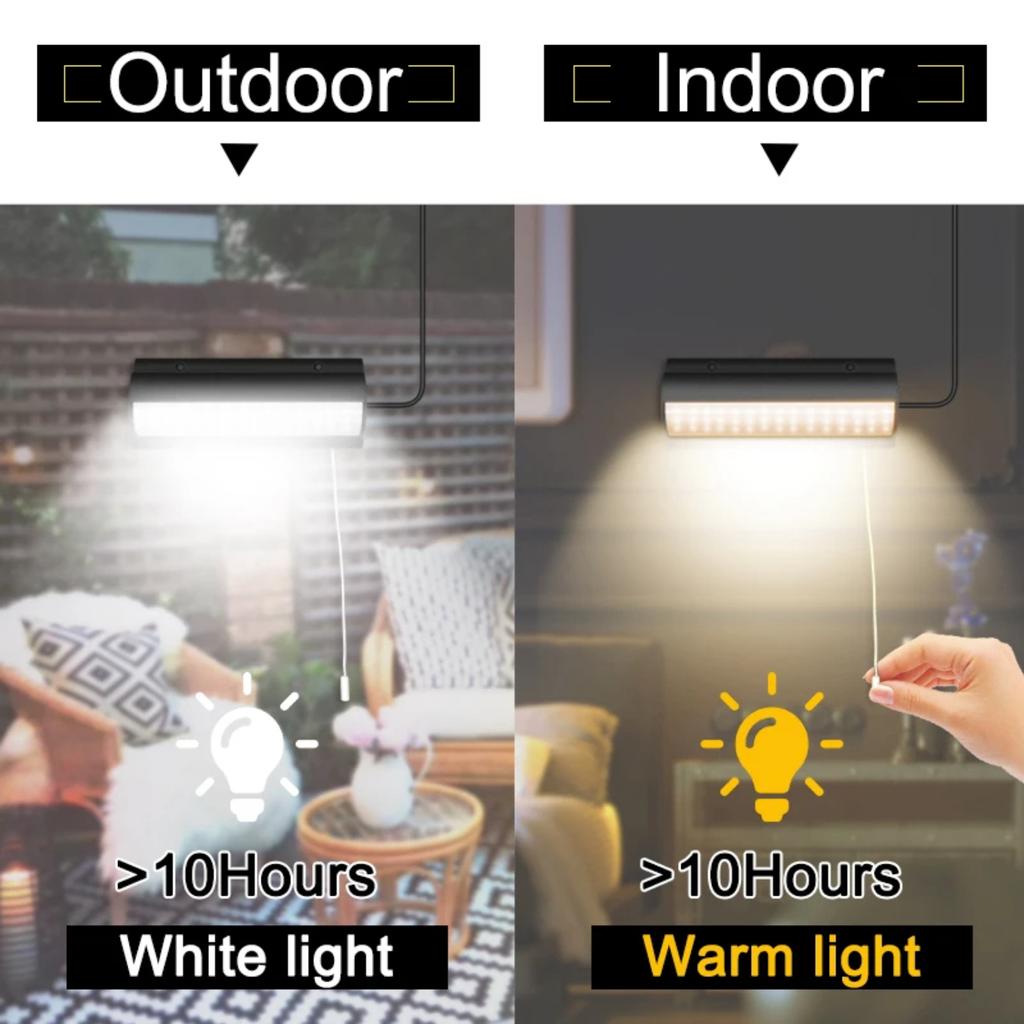Nouvelles lampes solaires suspendues améliorées pour une utilisation extérieure et intérieure - Lampe solaire marche/arrêt automatique pratique et facile à installer pour Ba