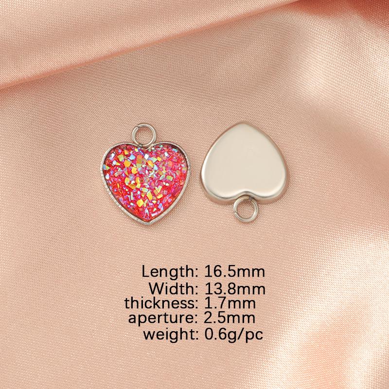 

«Сделай сам, основа из нержавеющей стали в форме сердца для рыбьей чешуи и украшений в виде звездного неба, тонко отполированная» Steel Color