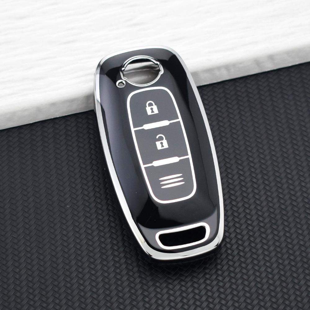 

3 Buttons Premium TPU Remote Key Fob Protective Case for Nissan Altima X-trail T33 Kicks Qashqai J12 Ariya Juke Teana Keychain