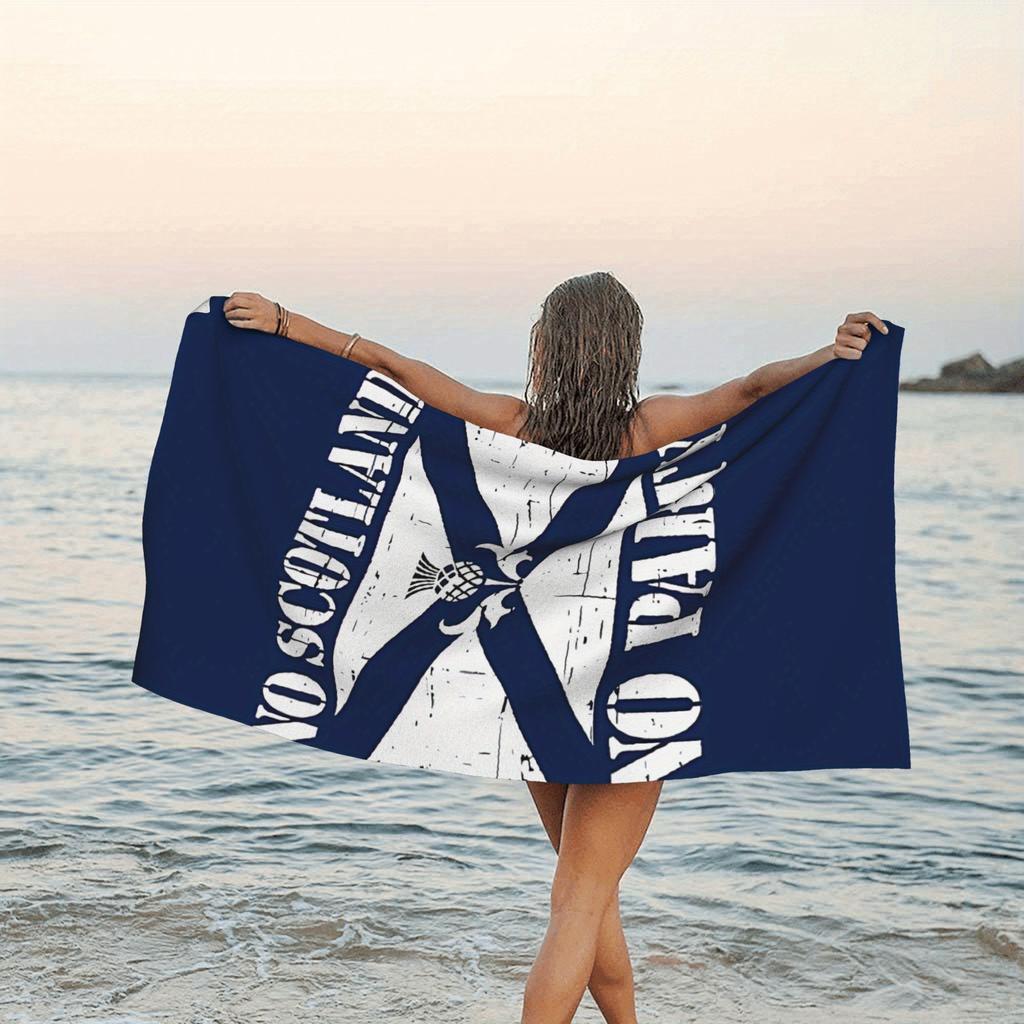 Kein Schottland Kein Party Saltire Distel Strandtuch, Schnelltrocknend Weich für Reisen Strandspaß Pooltage