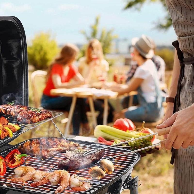 Professional BBQ Grills Brush With Heat Resistant Fabric Scrubber Practical Barbecue Cleaner For Grills Grates