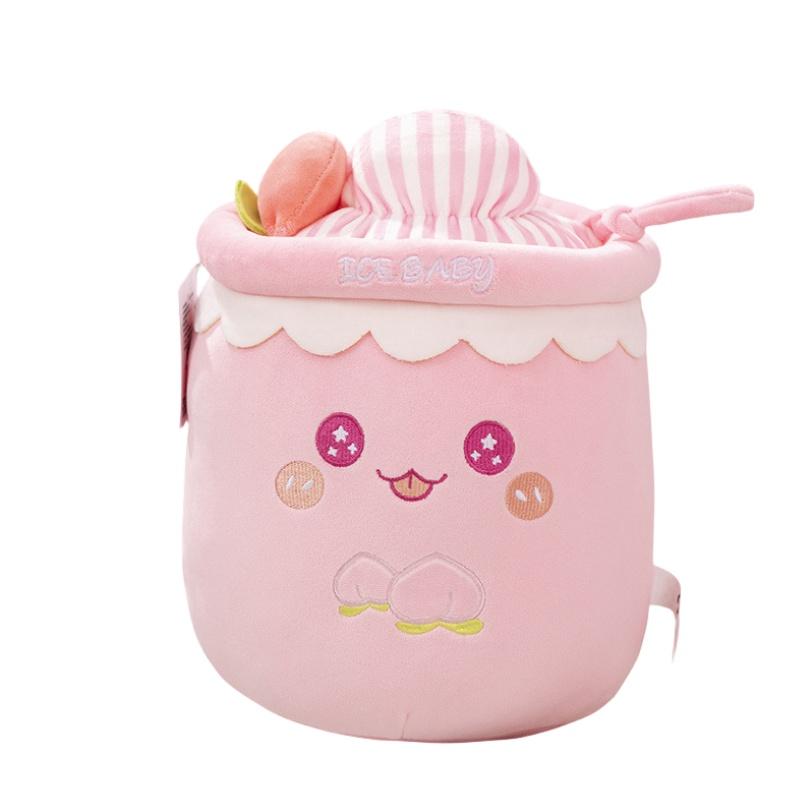 Ice Cream Milk Tea Cup Plush Toy For Children Soft And Cute Stuffed Animal Doll Perfect Birthday Gift For Girls
