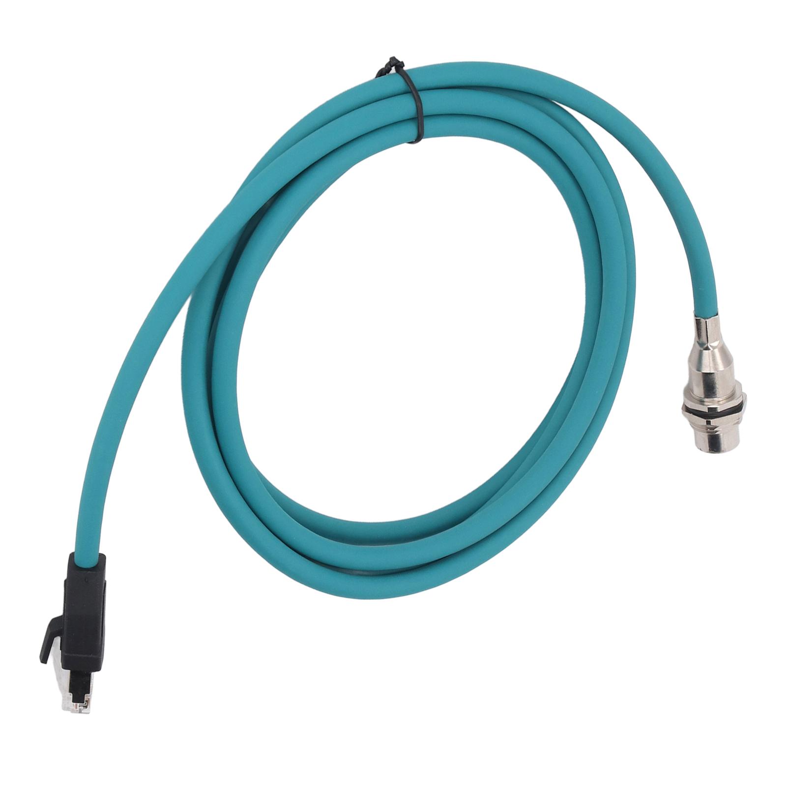 

Ethernet Shielded Cable M12 8Pin X Code Female Rear Mount Socket to RJ45 Male Connector Adapter