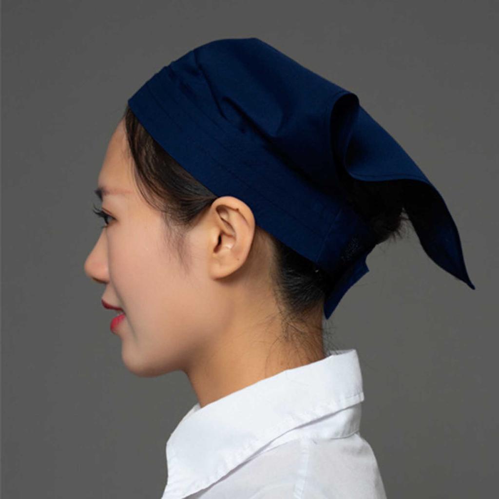 Working Cap Restaurant Triangle Hair Kerchief Vintage Fashion Cotton Chef Hat Hygiene Work Cap for Restaurant Accessories