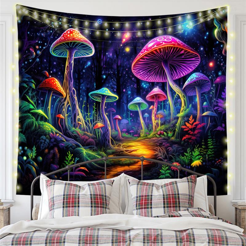 Nordic Nature Forest Landscape Mew Tapestry Background Cloth  HD Hanging Cloth Tapestry Home Decor