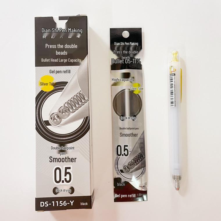 Galaxy Time and Space Capsule Rotating Pen - Quick-Dry, Silent, Large Capacity Black Signature Pen.