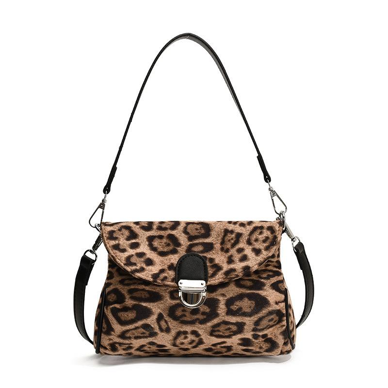 Nischendesign Umhängetasche Damen Tasche strukturierte Schultertasche Damen neue Mode hochwertig Leopardenmuster Tasche