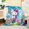 1pc Hello Kitty Fairy Wings Blanket - Home Decor, Universal, Cozy, Machine Washable, Perfect for Everyone, Perfect Gift for All Family, Avai