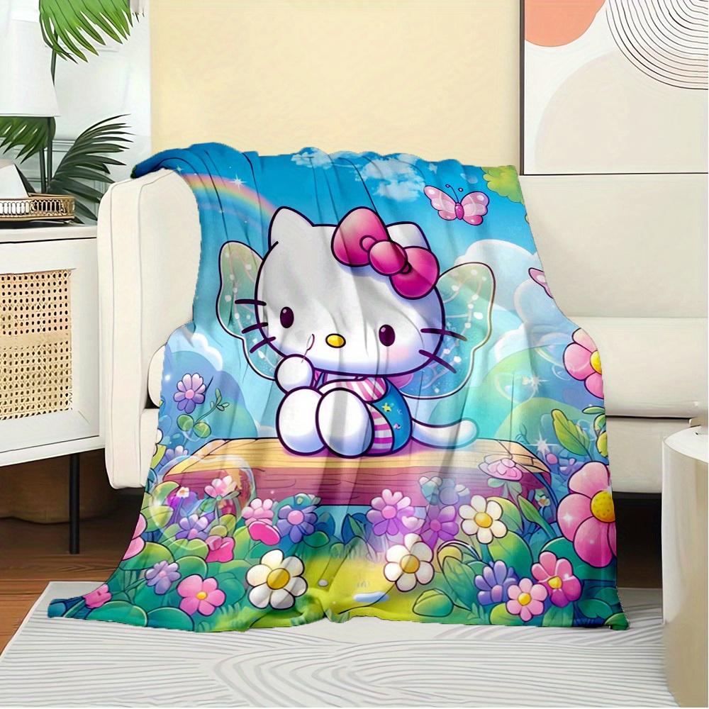 1pc Hello Kitty Fairy Wings Blanket - Home Decor, Universal, Cozy, Machine Washable, Perfect for Everyone, Perfect Gift for All Family, Avai