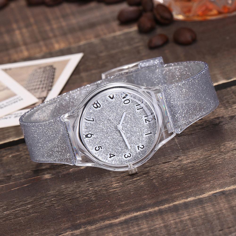 Luxury Women Watch Plastic Quartz Watch Transparent Jelly Wristwatch Xmas Gifts