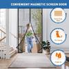 Quick Setup Magnetized Door Curtain, AntiInsect Meshes, for Home and Office, Size 210cm