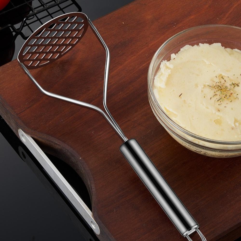 Stainless Steel Manual Potato Masher Kitchen Tool for Avocado Pumpkin Sweet Potato Masher Kitchen Gadget Food Mud Press Masher