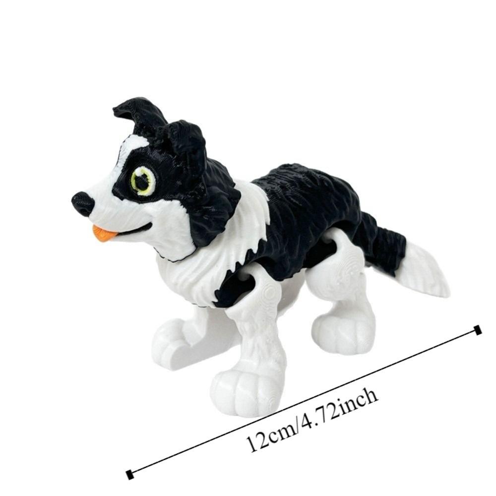 3D Printing Multi Joint Dachshund Toys Multi-Jointed Simulated Border Collie Figurine  Kids Adults