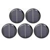5pcs Round Solar Panels 0.28W Round Monocrystalline Silicon Solar Cell Panels for Small Electronic Devices