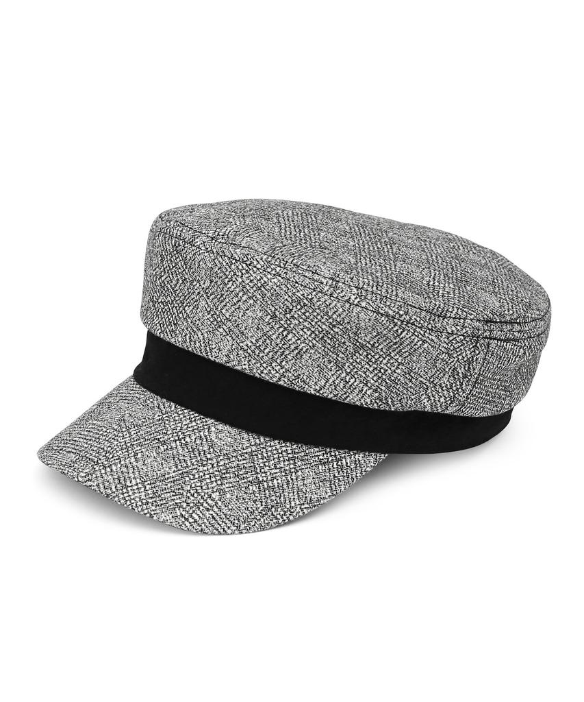 Eondeokeonteulolseutyudio Four Seasons Cotton Bellboy Cap Mariner / Cotton Hb / Line Black