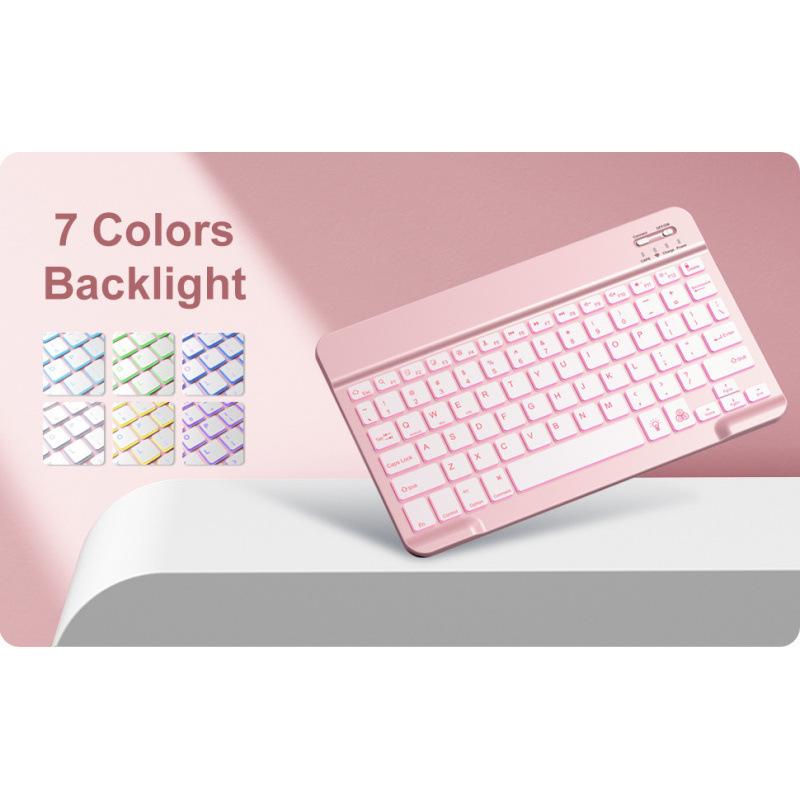 Huawei MatePad SE11 Bluetooth Keyboard Case with Pen Slot & 7-Color Backlight