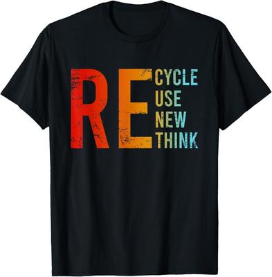 Recycle Hergebruik Vernieuw Heroverweeg Activisme Milieucrisis Cadeau Unisex T-shirt
