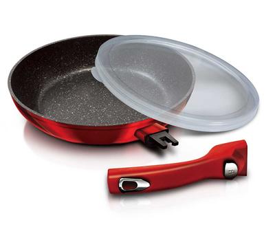 GRANITE FRYING PAN 28cm BERLINGER HAUS BURGUNDY BH-1946