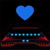 Heart Shaped Reflective Motorcycle Stickers 10PCS Flexible Decals Easy Application Removable Adhesive For Vehicle Surfac