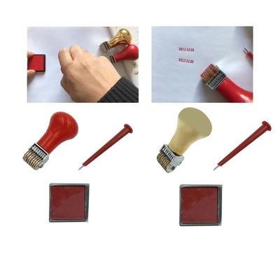F26C Adjustable Roller Date Stamp Rubber Stamp Line Dater Office Stamp Rotating Stamp for Scrapbooking Packaging Crafting