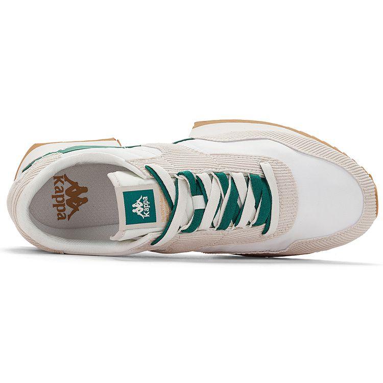 Kappa Spliced Casual Retro Design Comfortable Non-Slip Wear-Resistant Lightweight Low-Top Running Shoes Unisex sneaker Gray White K0DW5MM01D-133