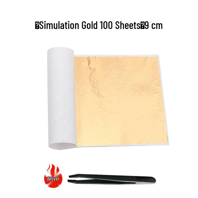 Beginner Gold Leaf DIY Kit: Gilded Foil Tools, Buddha Statue Art, Paper & Glue Set