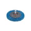 Brosse Circulaire En Nylon - WOLFCRAFT - Ø 75 Mm - Couleur Bleue
