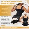 HEXIN Custom Colombian Fajas Body Shaper Red Abdominal Tummy Control Double Straps Latex Waist Trainer Shapers for Women
