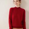 Women's Cashmere Long Sleeve Knitwear: Versatile, Stylish, Slimming Half-High Neck Sweater for Autumn/Winter