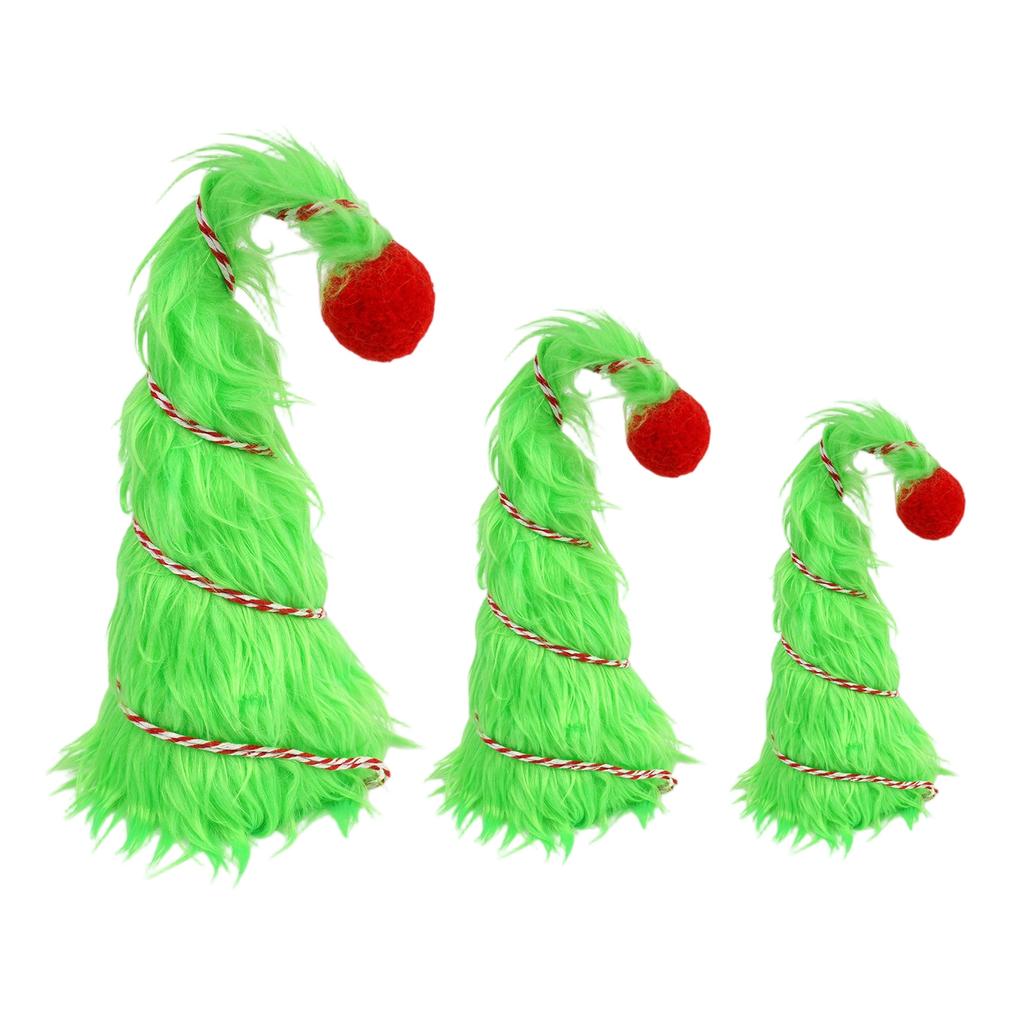 The Plush Crooked-neck Christmas Tree Is A European And American Christmas Party Home Table Decoration Item.