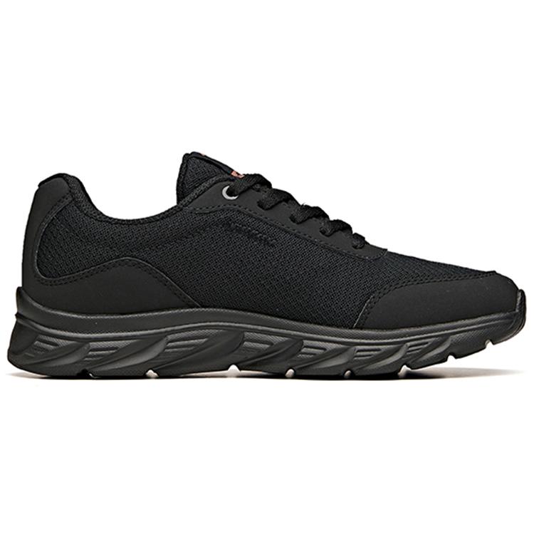 New Anta Slip Resistant, Abrasion Resistant, Breathable Low Top Casual Running Shoes Women's Black 922115571-4