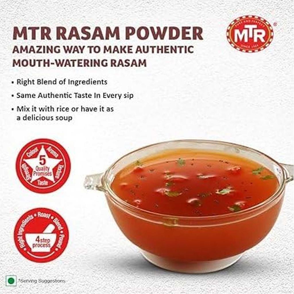 MTR Rasam Powder 200g Pack Of 1 Authentic South Indian Spiced Soup Masala Easy Cooking