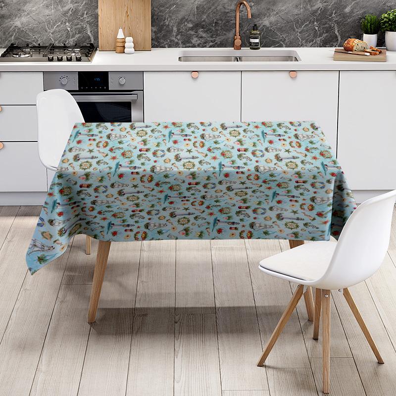 Waterproof Floral Tablecloth Vintage Farmhouse Kitchen Dining Table Cover Washable Decorative Table Topper for Party Wedding Dec