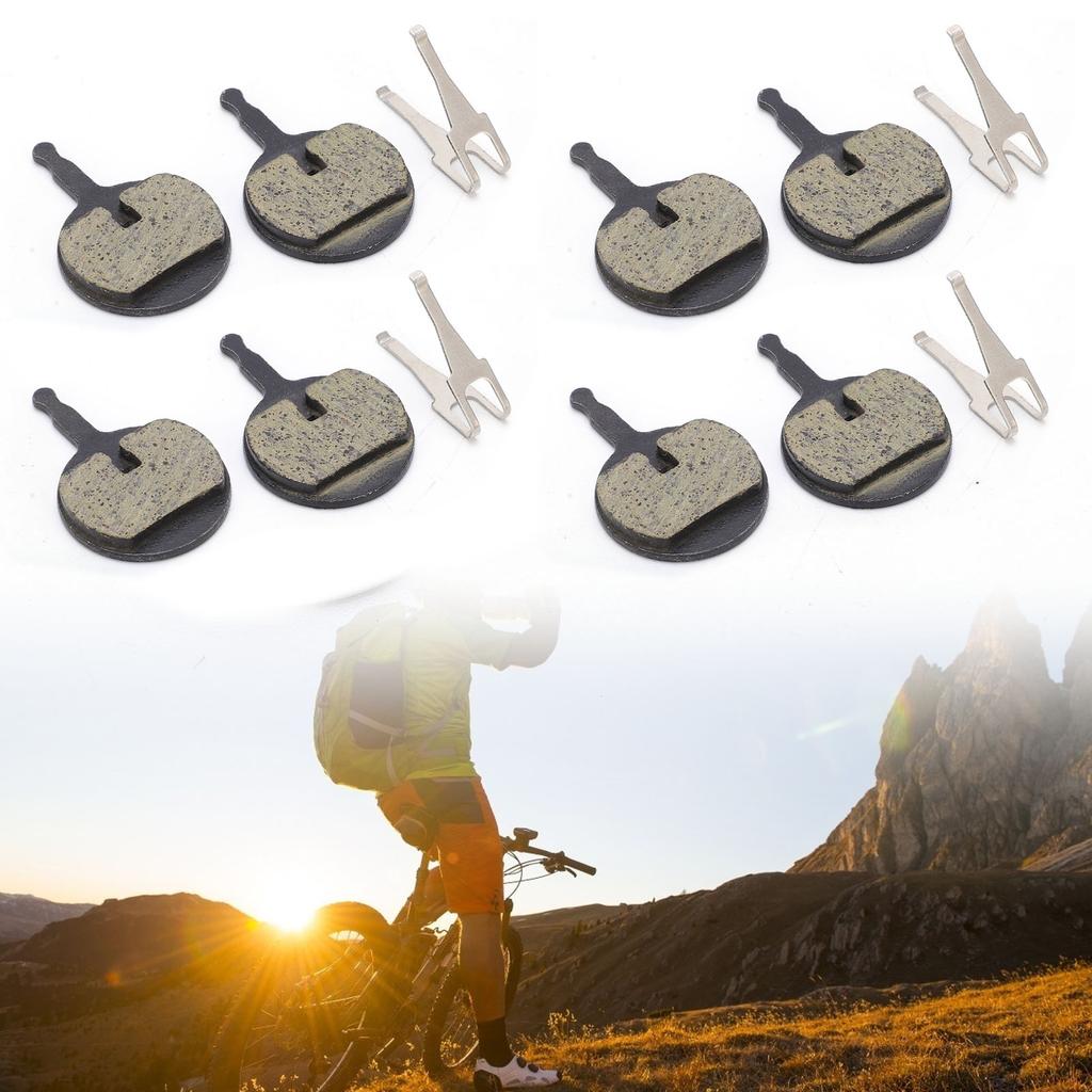 4 Set Mountain Bike BB5 Disc Brake Pads Resin SemiMetal M446 Bike Oil Disc Brake Pads