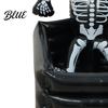 Stor Kapacitet Isspann Uppblåsbar Skallehink Halloweenfest Dryckeskar Svartvitt Skelett Kylare Öl för Dekor Dryckesförvaring Utomhus