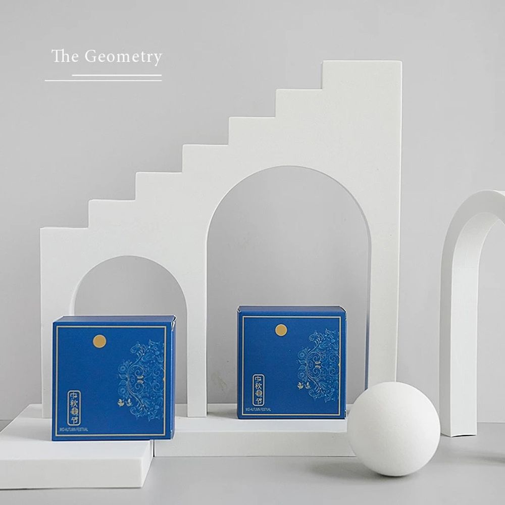 Photography Decoration Shooting Props Geometric Stereo Ins Wind Net Red White Photographic Prop