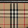 Burberry Verstellbarer Crossbody-Gurt Reißverschluss Karierte Baumwolle und Leder Umhängetasche Herren Umhängetasche Beige 80629451