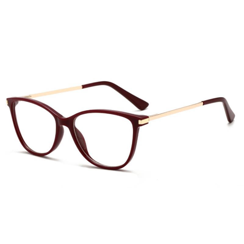 

New Sexy Cat Eye Myopia Glasses Women Transparent Eyewear Brand Designer Vintage Clear Eyeglass Optical Frame Graduation Glasses 0