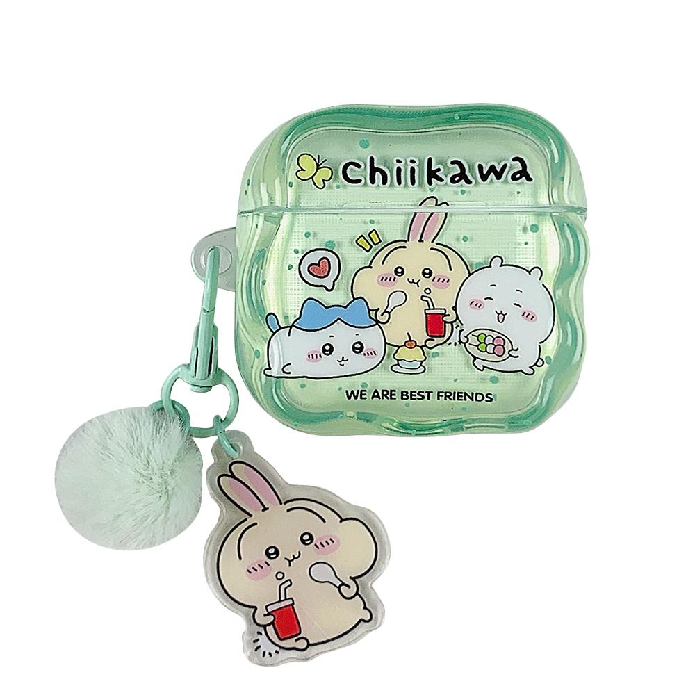 Mignon Anime Chiikawa Usagi Hachiware Étui pour Écouteurs Pour Airpods 4 2 3 1 Pro 3 2 Casque Bluetooth Sans Fil Coque Rigide de Protection For Airpods 1 2