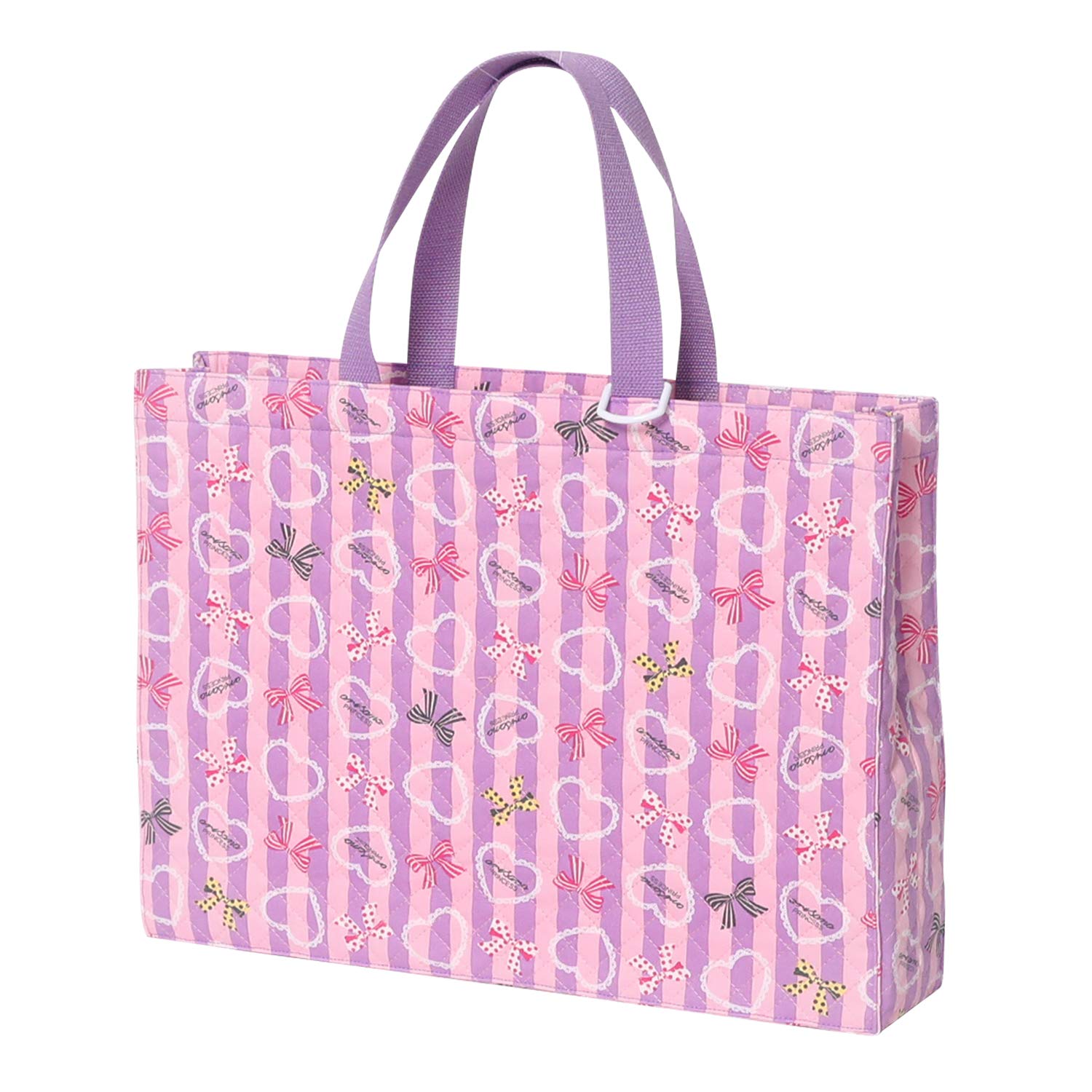 

Lesson Bag for Quilted Tote Pink x Color Gusset [Arisana] Girls, Piano, Bag, Kids, Gusseted, H. Stripe, Lavender, H,