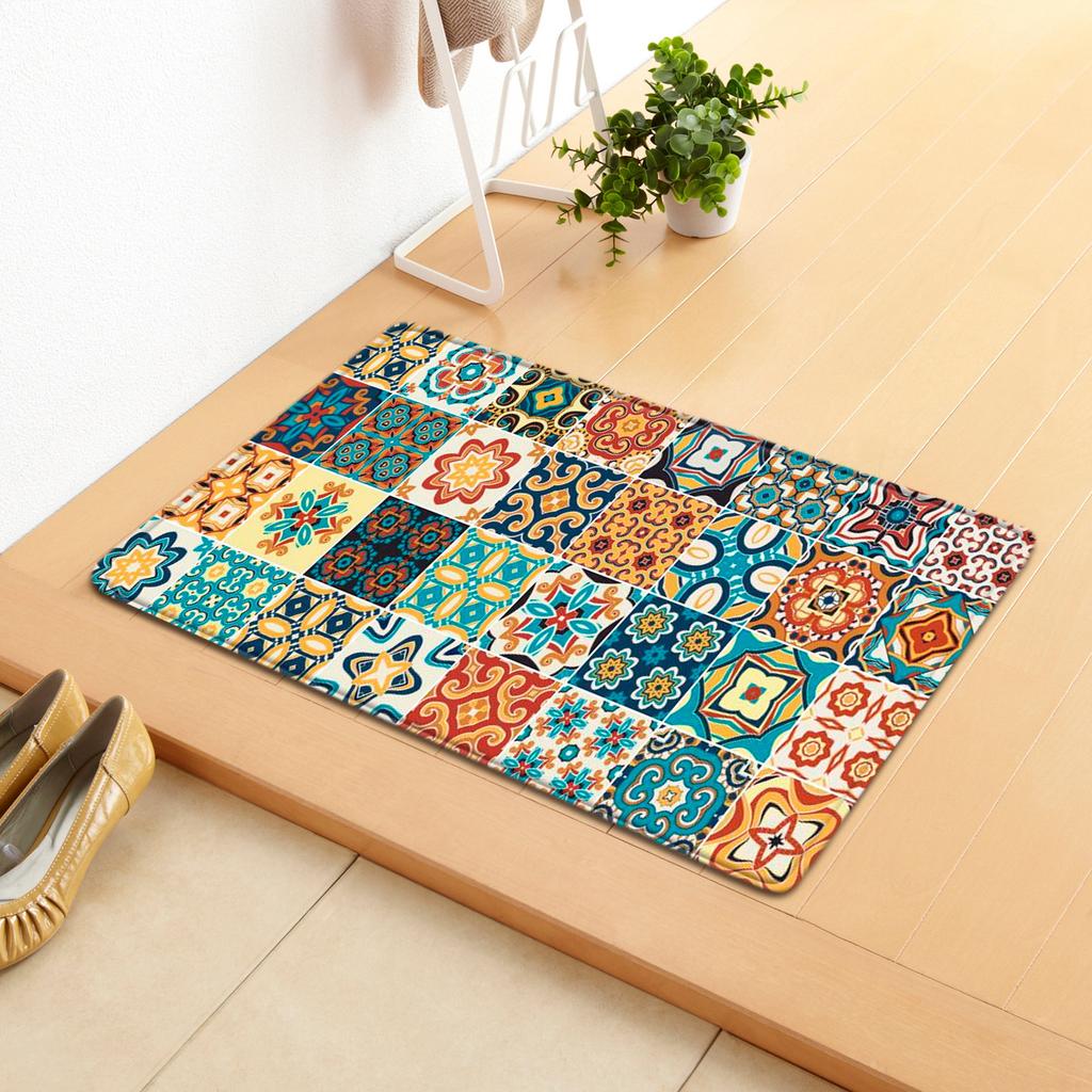Creative Home Door Mat Water Absorbent Non-Slip Mat Living Room Kitchen Floor Mat Bedroom Carpet