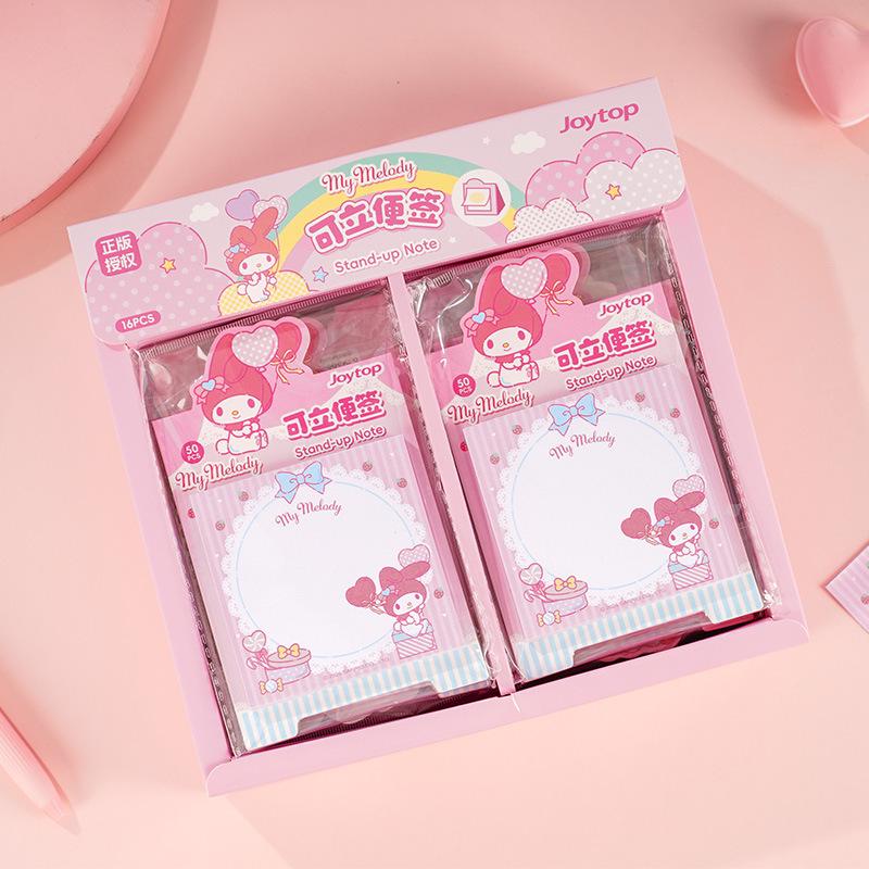 Sanrio Stand-up Sticky Note Pad - High-Value Student Journal Material, Non-Adhesive 50 sheets