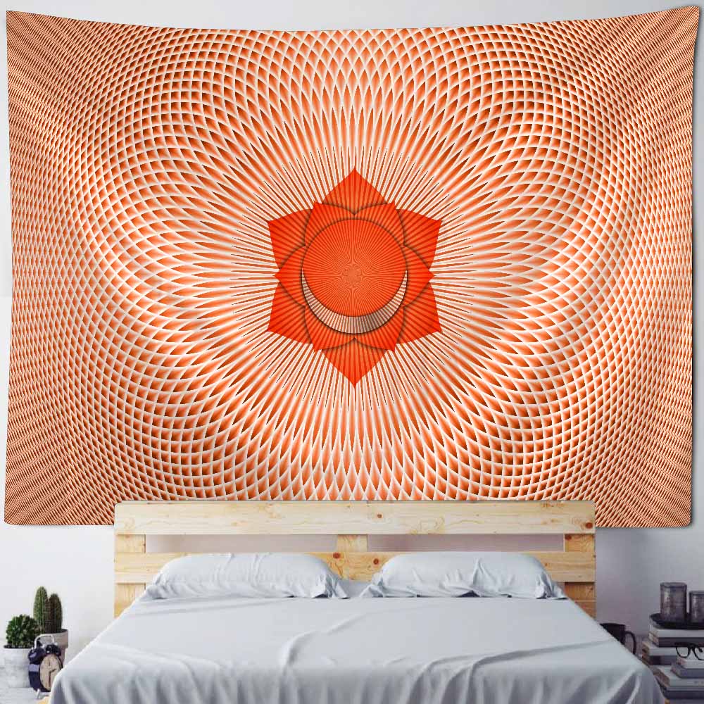 Meditation Chakra Tapestry Wall Hanging Home Decoration Yoga Mat Bed Sheet Mandala Beach Towel Aesthetic Art Decoration