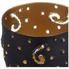 Ornamental Iron Tea Light | Stylish | for Indoors & Outdoors Décor (Matt Black with Gold)